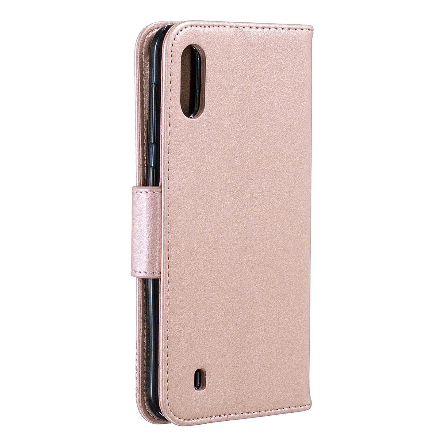 Imprint Butterfly Leather Wallet Case for Samsung Galaxy A10/M10