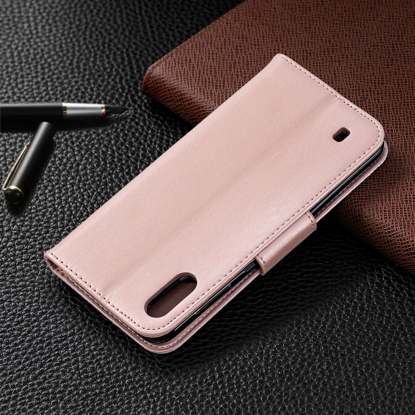 Imprint Butterfly Leather Wallet Case for Samsung Galaxy A10/M10