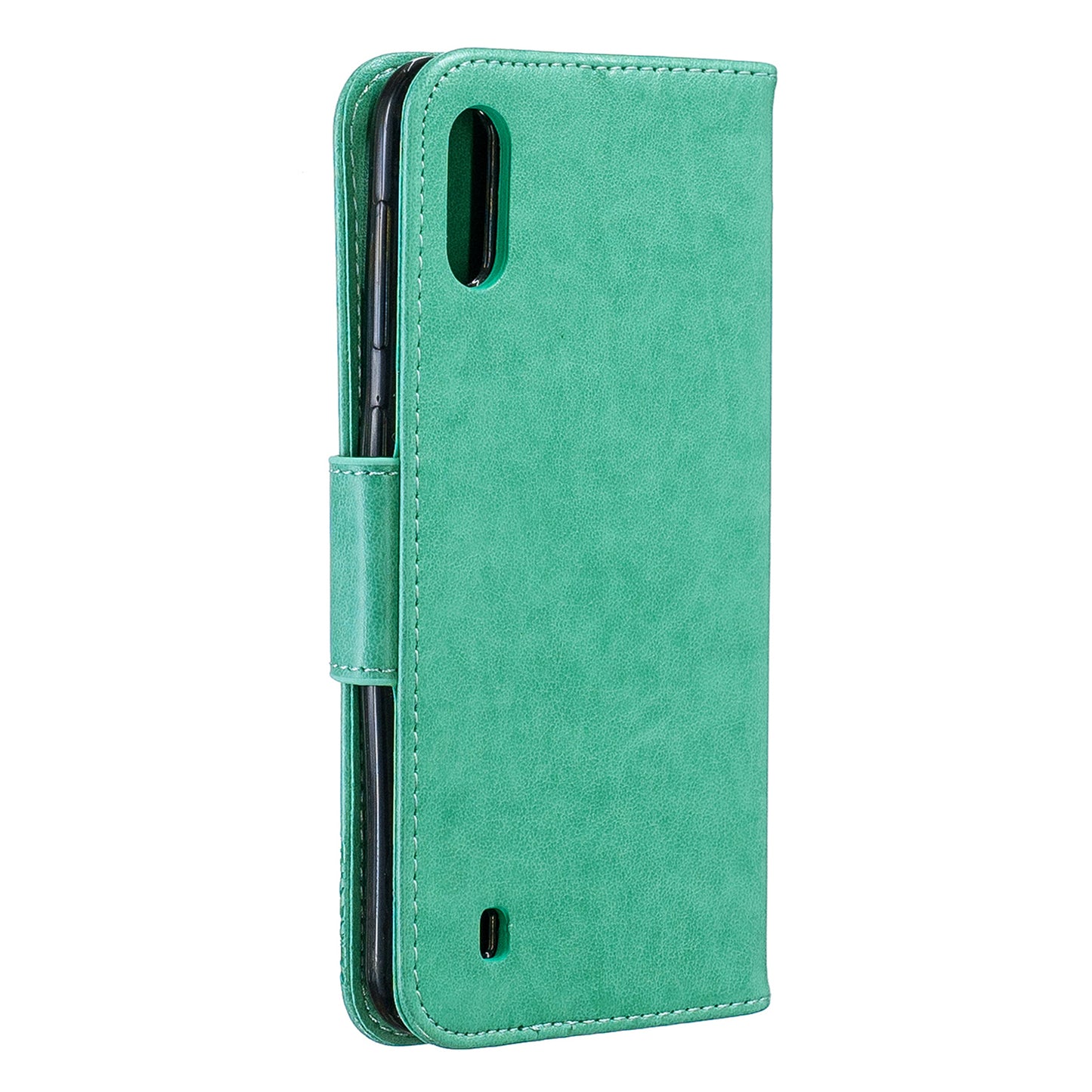 Imprint Butterfly Leather Wallet Case for Samsung Galaxy A10/M10