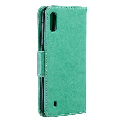 Imprint Butterfly Leather Wallet Case for Samsung Galaxy A10/M10