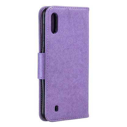 Imprint Butterfly Leather Wallet Case for Samsung Galaxy A10/M10