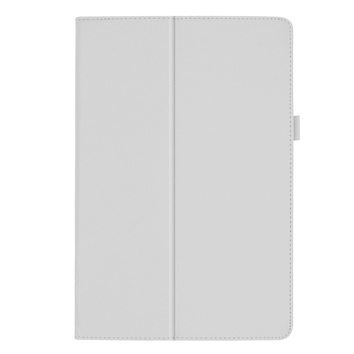 Litchi Texture Leather Case for Samsung Galaxy Tab A 10.1 (2019) Scratch Resistant Dual-fold Stand Flip Tablet Cover with Elastic Strap