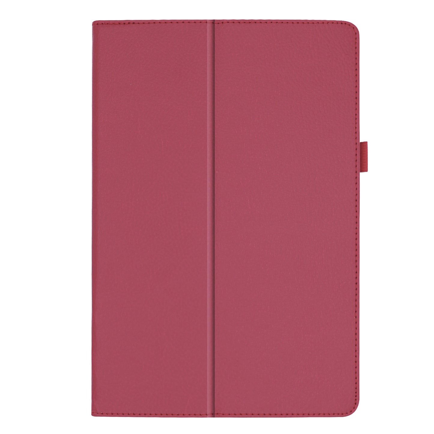 Litchi Texture Leather Case for Samsung Galaxy Tab A 10.1 (2019) Scratch Resistant Dual-fold Stand Flip Tablet Cover with Elastic Strap