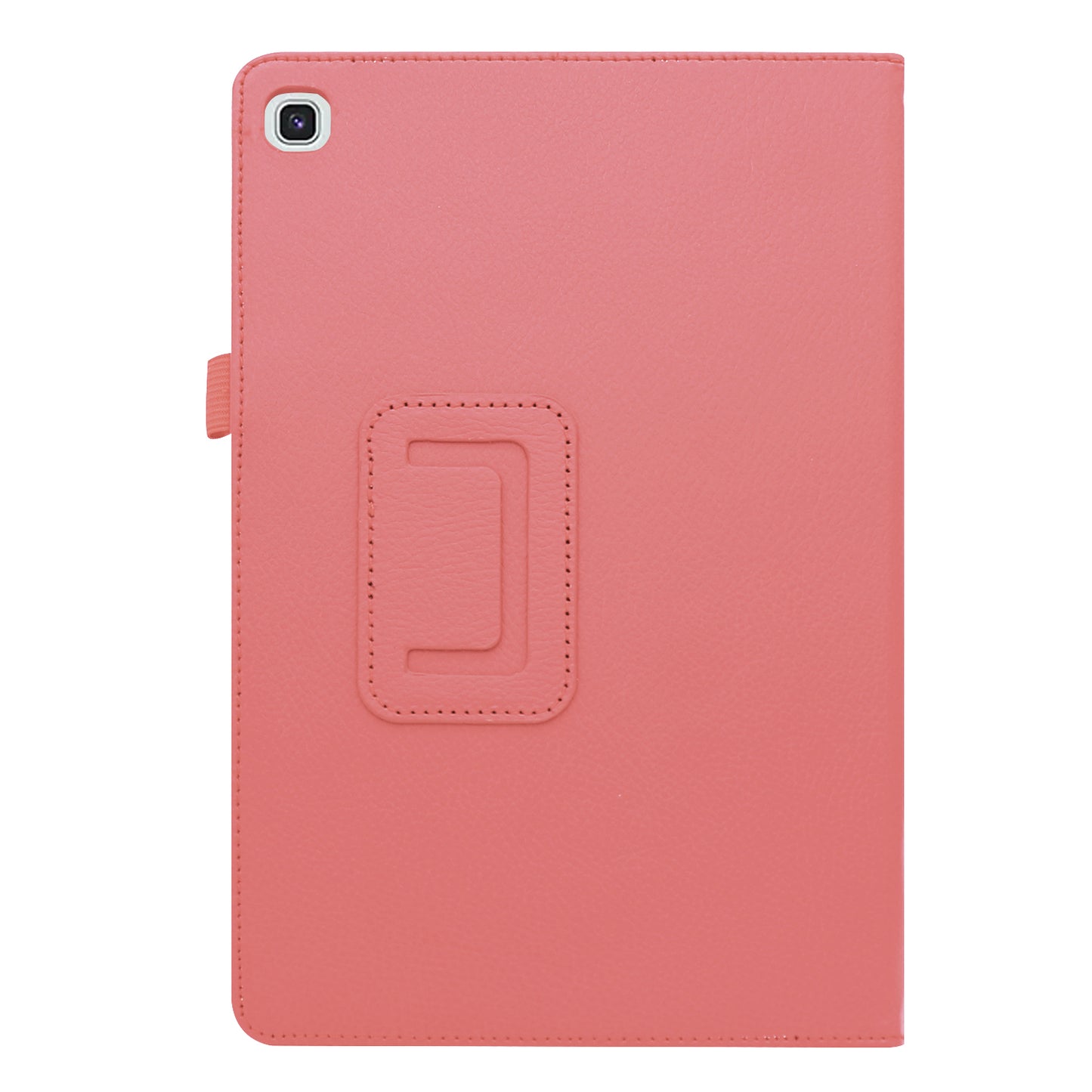 Litchi Texture Leather Case for Samsung Galaxy Tab A 10.1 (2019) Scratch Resistant Dual-fold Stand Flip Tablet Cover with Elastic Strap