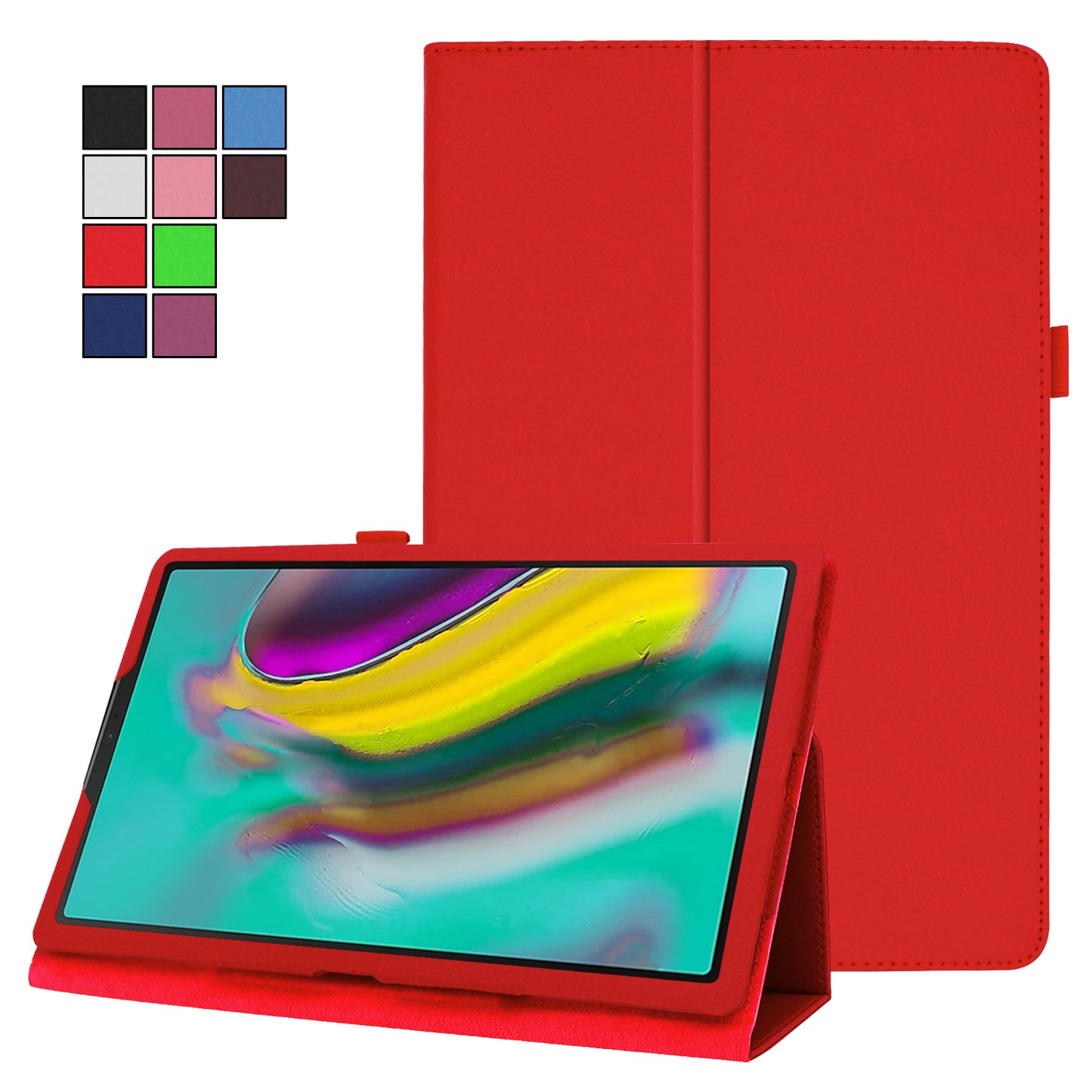 Litchi Texture Leather Stand Protective Case for Samsung Galaxy Tab S5e SM-T720