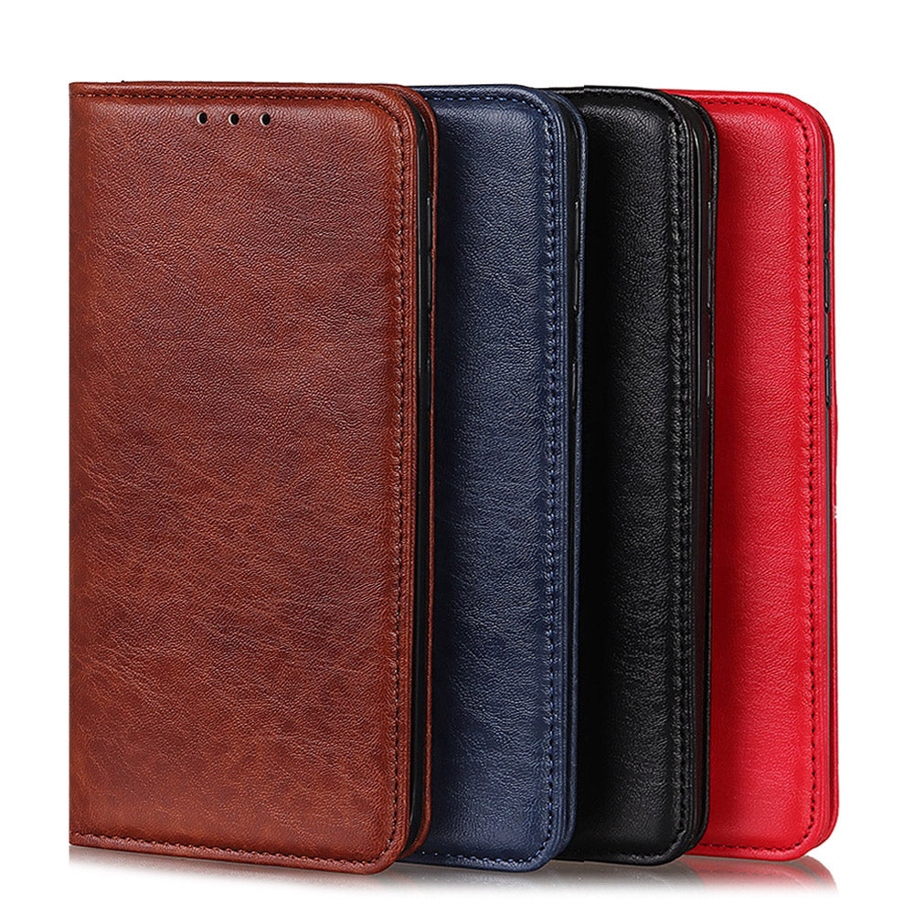 Auto-absorbed Crazy Horse Texture PU Leather Case for Samsung Galaxy A20e