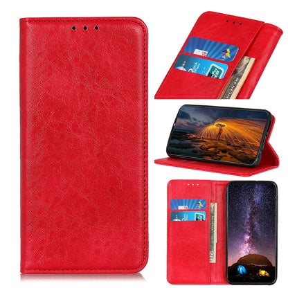 Auto-absorbed Crazy Horse Texture PU Leather Case for Samsung Galaxy A20e