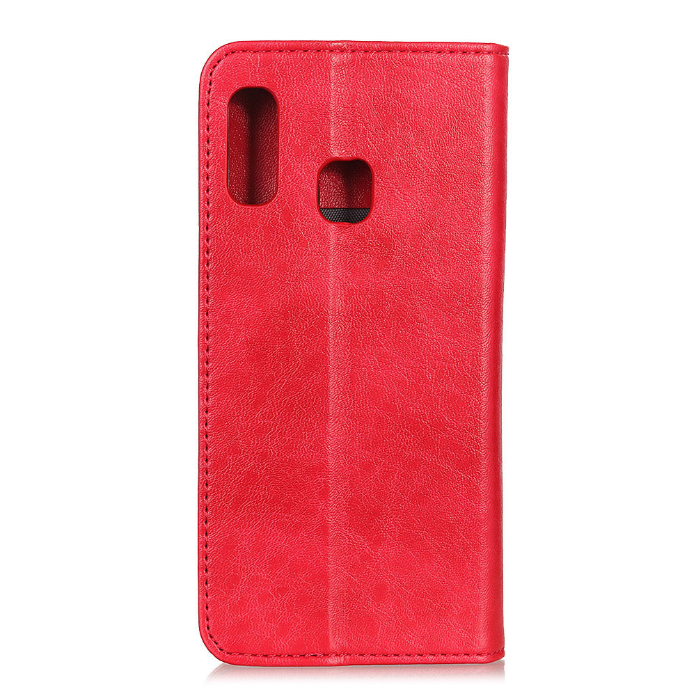 Auto-absorbed Crazy Horse Texture PU Leather Case for Samsung Galaxy A20e