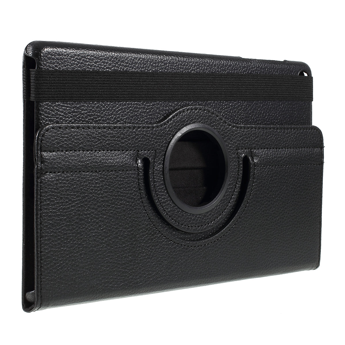 For Samsung Galaxy TAB A 10.1 (2019) SM-T510/SM-T515 Litchi Texture Leather Tablet Cover with 360-Degree Rotation Multi-angle Supporting