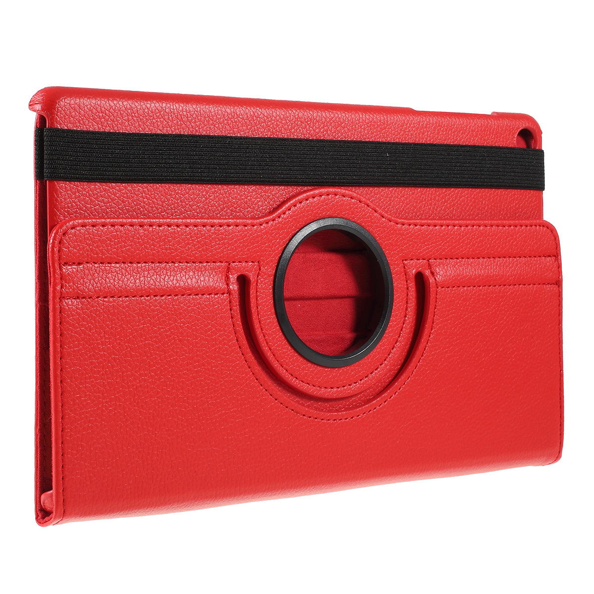 For Samsung Galaxy TAB A 10.1 (2019) SM-T510/SM-T515 Litchi Texture Leather Tablet Cover with 360-Degree Rotation Multi-angle Supporting