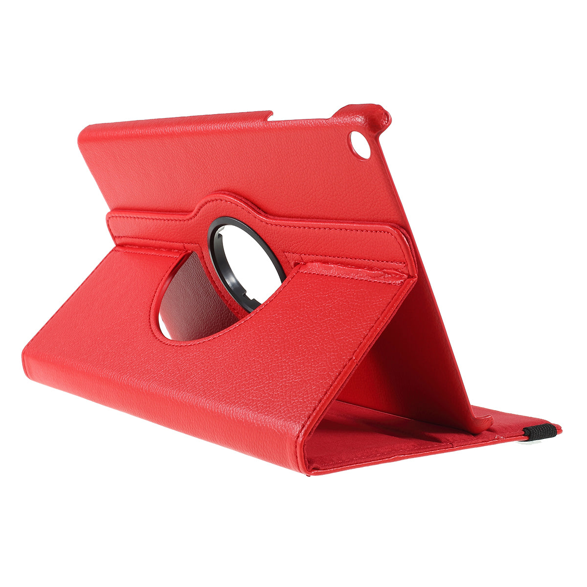 For Samsung Galaxy TAB A 10.1 (2019) SM-T510/SM-T515 Litchi Texture Leather Tablet Cover with 360-Degree Rotation Multi-angle Supporting