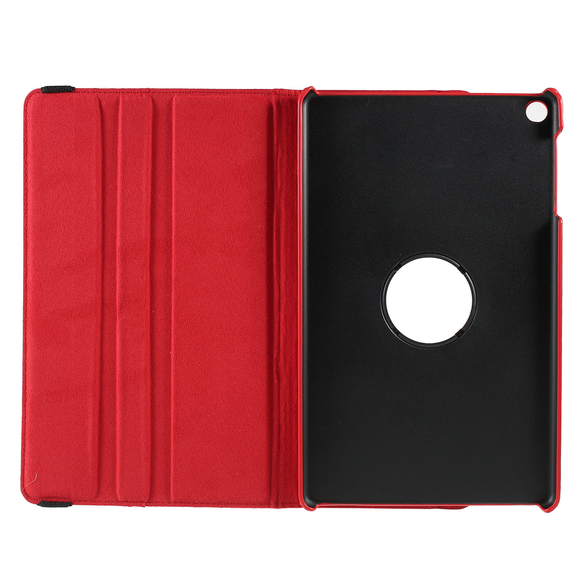 For Samsung Galaxy TAB A 10.1 (2019) SM-T510/SM-T515 Litchi Texture Leather Tablet Cover with 360-Degree Rotation Multi-angle Supporting