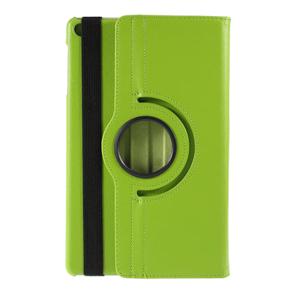 For Samsung Galaxy TAB A 10.1 (2019) SM-T510/SM-T515 Litchi Texture Leather Tablet Cover with 360-Degree Rotation Multi-angle Supporting