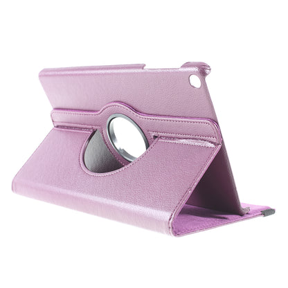 For Samsung Galaxy TAB A 10.1 (2019) SM-T510/SM-T515 Litchi Texture Leather Tablet Cover with 360-Degree Rotation Multi-angle Supporting