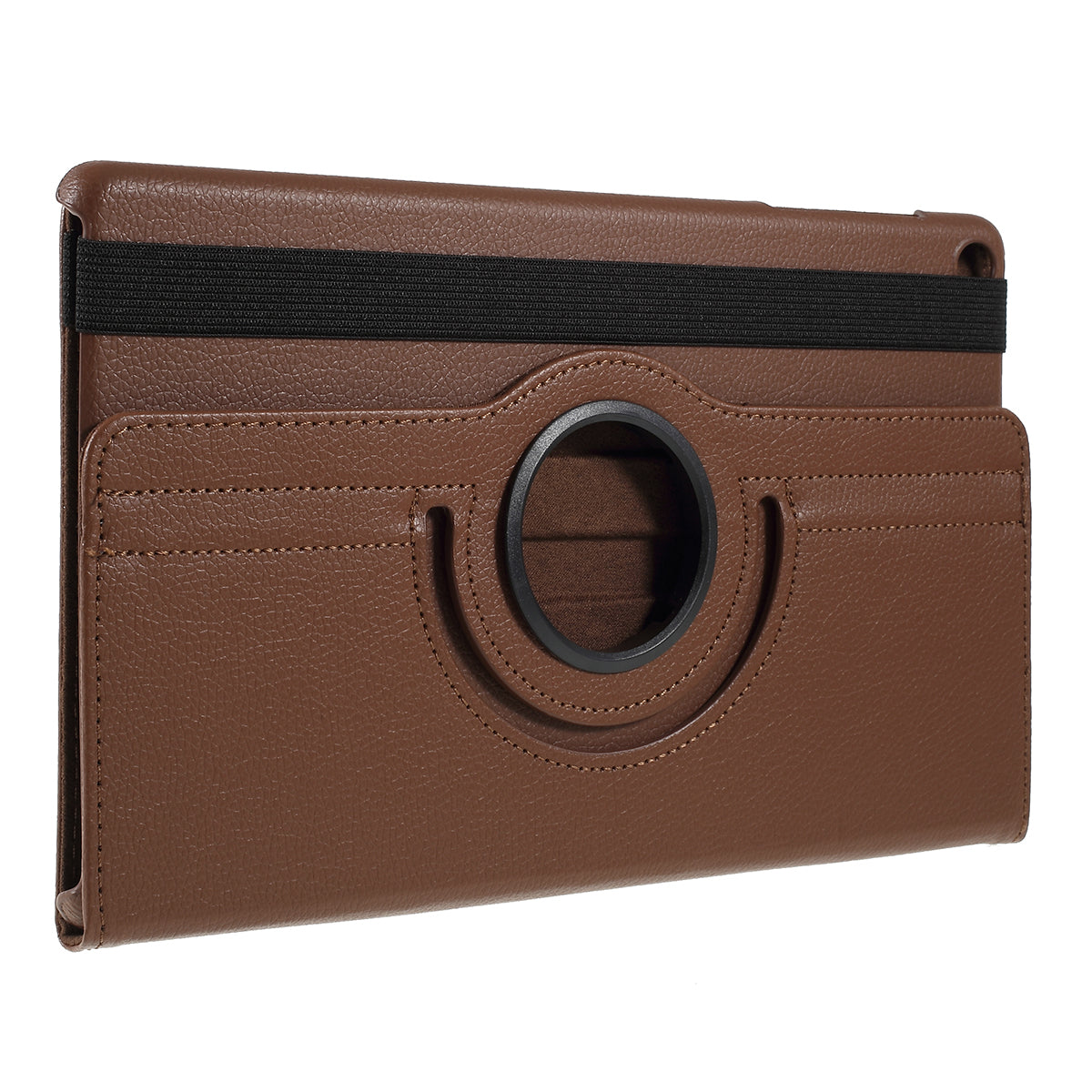 For Samsung Galaxy TAB A 10.1 (2019) SM-T510/SM-T515 Litchi Texture Leather Tablet Cover with 360-Degree Rotation Multi-angle Supporting