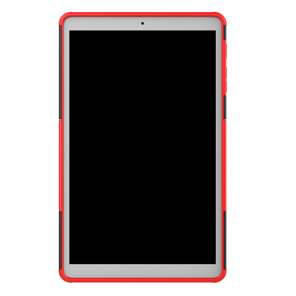 Anti-scratch Tire Pattern Hybrid PC + TPU Kickstand Tablet Cover Protection Case for Samsung Galaxy Tab A 10.1 (2019) T510