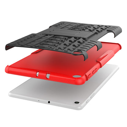 Anti-scratch Tire Pattern Hybrid PC + TPU Kickstand Tablet Cover Protection Case for Samsung Galaxy Tab A 10.1 (2019) T510