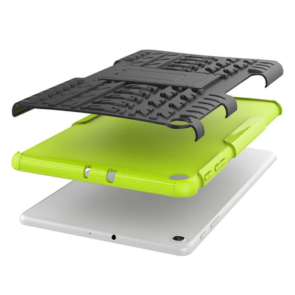Anti-scratch Tire Pattern Hybrid PC + TPU Kickstand Tablet Cover Protection Case for Samsung Galaxy Tab A 10.1 (2019) T510