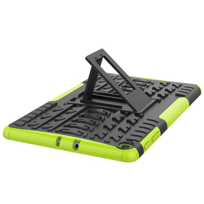 Anti-scratch Tire Pattern Hybrid PC + TPU Kickstand Tablet Cover Protection Case for Samsung Galaxy Tab A 10.1 (2019) T510