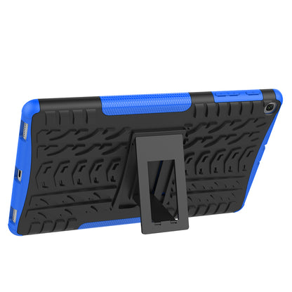 Anti-scratch Tire Pattern Hybrid PC + TPU Kickstand Tablet Cover Protection Case for Samsung Galaxy Tab A 10.1 (2019) T510