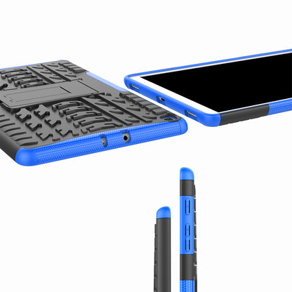 Anti-scratch Tire Pattern Hybrid PC + TPU Kickstand Tablet Cover Protection Case for Samsung Galaxy Tab A 10.1 (2019) T510
