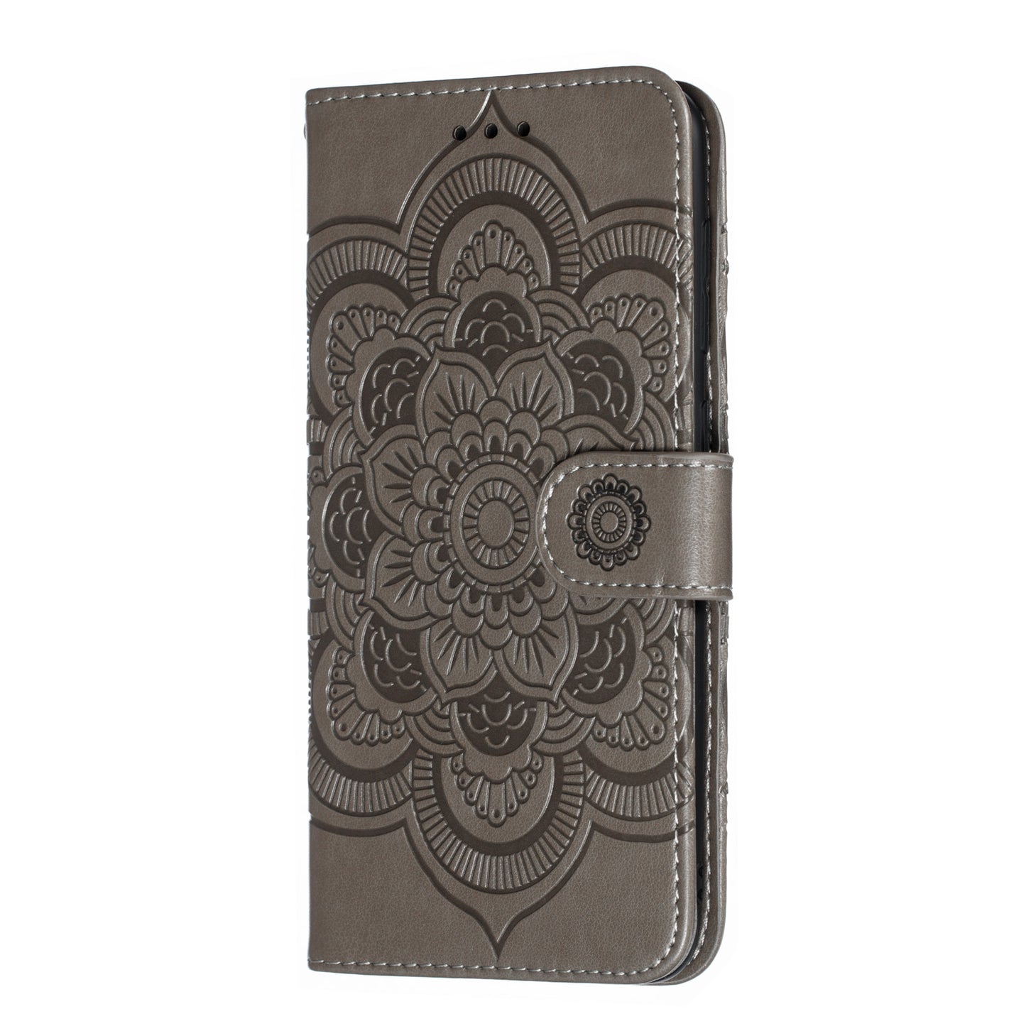 For Samsung Galaxy A50/A50s/A30s  Imprint Mandala Flower Leather Wallet Case Phone Cover
