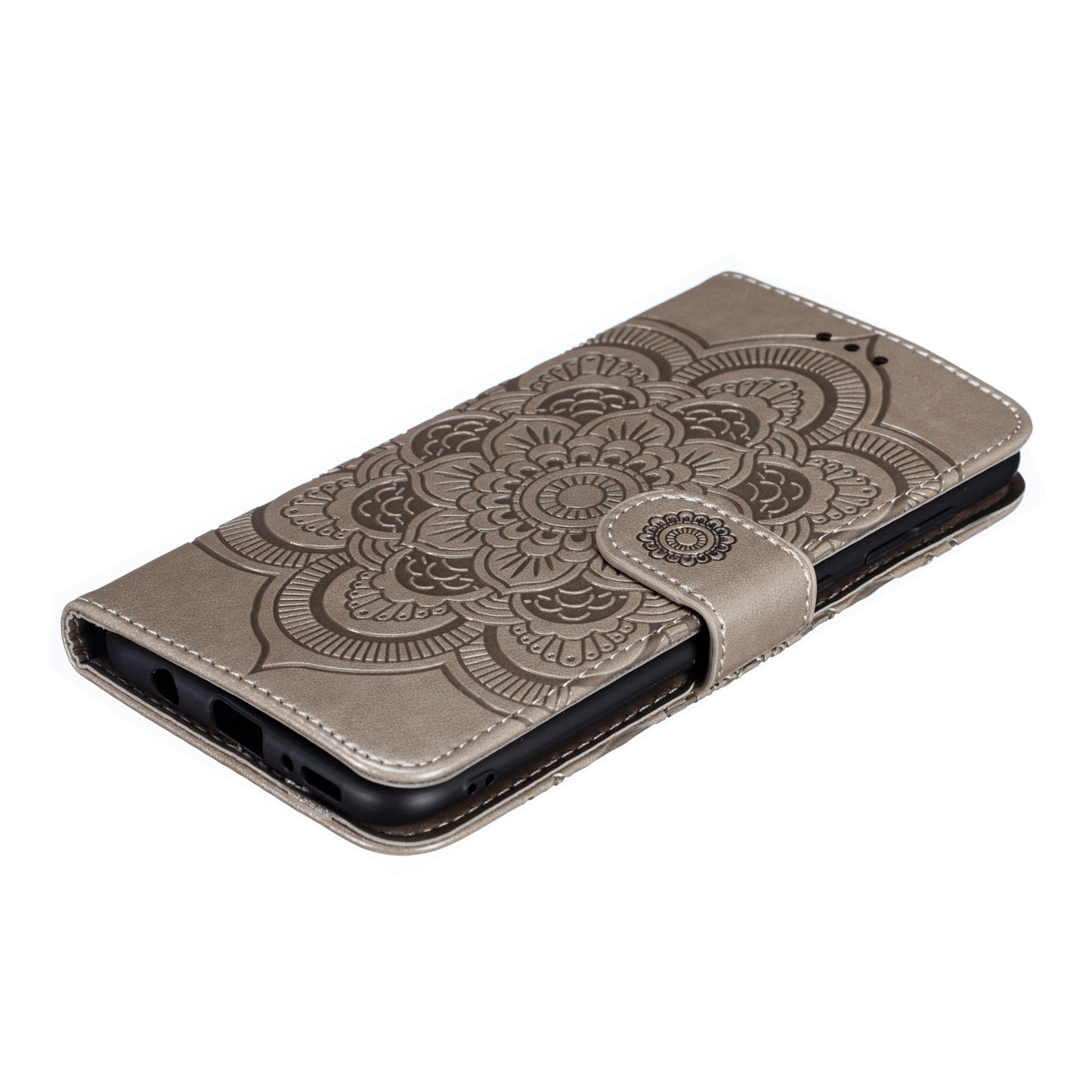 For Samsung Galaxy A50/A50s/A30s  Imprint Mandala Flower Leather Wallet Case Phone Cover