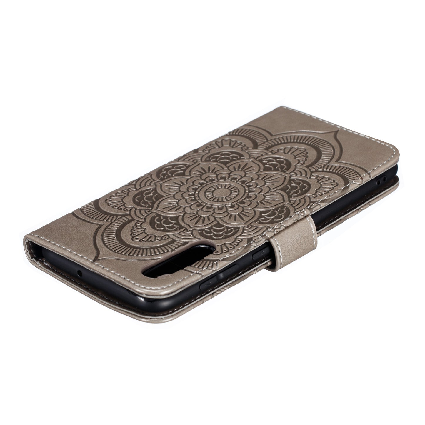 For Samsung Galaxy A50/A50s/A30s  Imprint Mandala Flower Leather Wallet Case Phone Cover