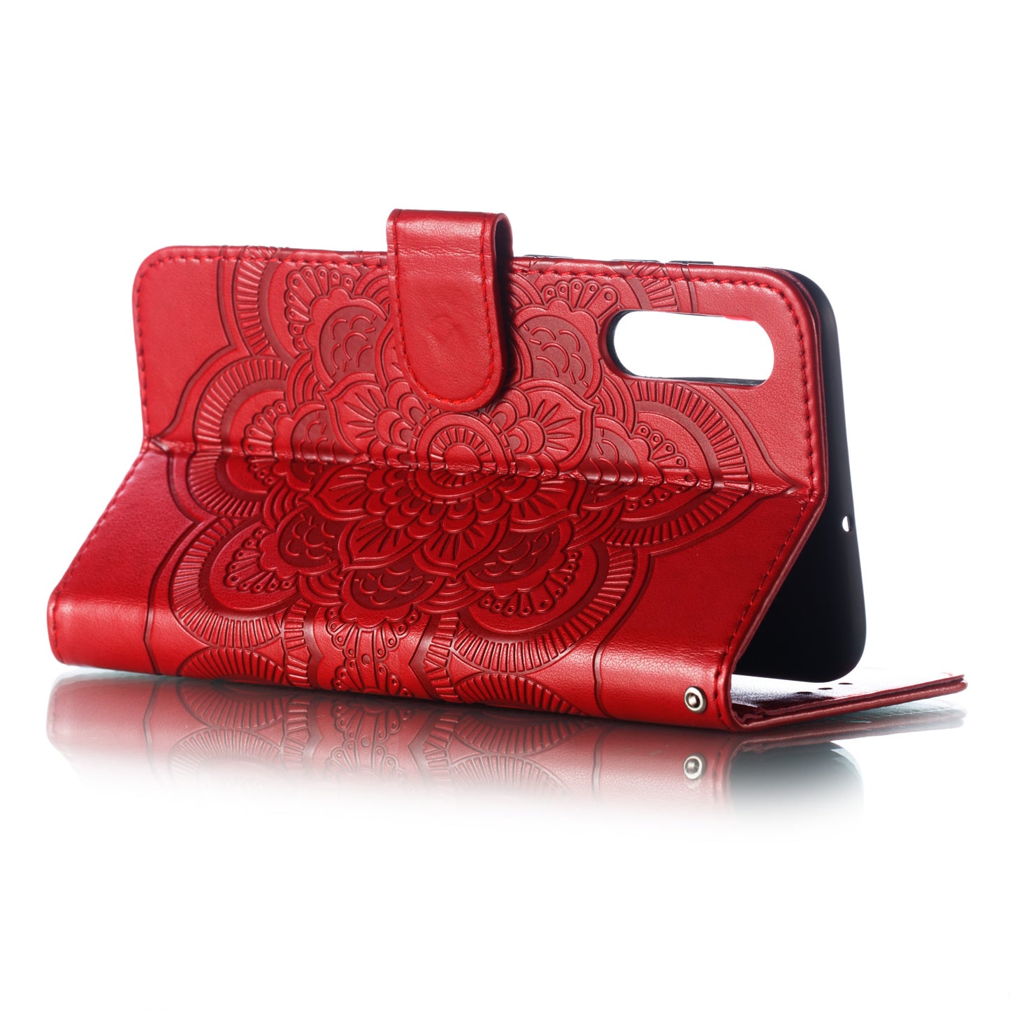 For Samsung Galaxy A50/A50s/A30s  Imprint Mandala Flower Leather Wallet Case Phone Cover