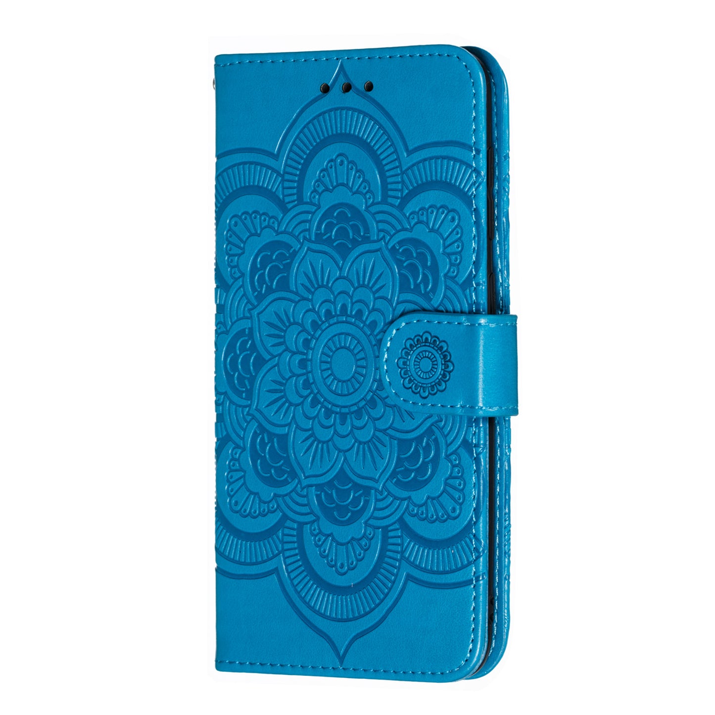 For Samsung Galaxy A50/A50s/A30s  Imprint Mandala Flower Leather Wallet Case Phone Cover