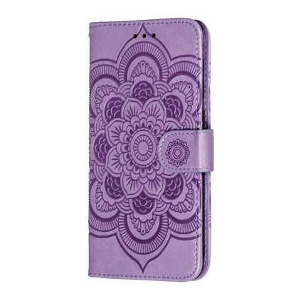 For Samsung Galaxy A50/A50s/A30s  Imprint Mandala Flower Leather Wallet Case Phone Cover