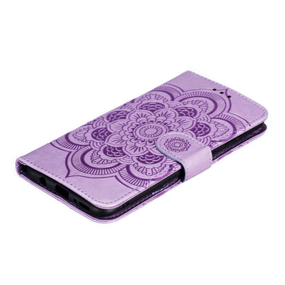 For Samsung Galaxy A50/A50s/A30s  Imprint Mandala Flower Leather Wallet Case Phone Cover