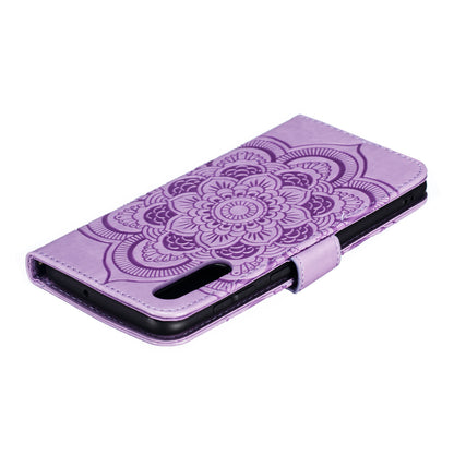 For Samsung Galaxy A50/A50s/A30s  Imprint Mandala Flower Leather Wallet Case Phone Cover