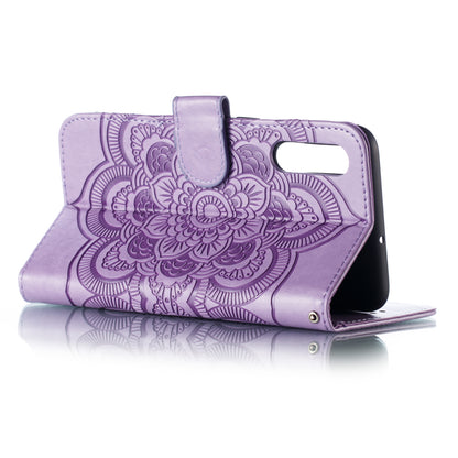 For Samsung Galaxy A50/A50s/A30s  Imprint Mandala Flower Leather Wallet Case Phone Cover