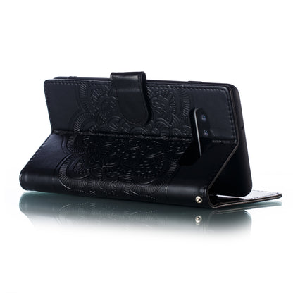 For Samsung Galaxy S10 Plus Imprint Mandala Flower Leather Wallet Case Phone Cover