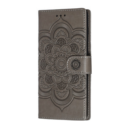 For Samsung Galaxy S10 Plus Imprint Mandala Flower Leather Wallet Case Phone Cover