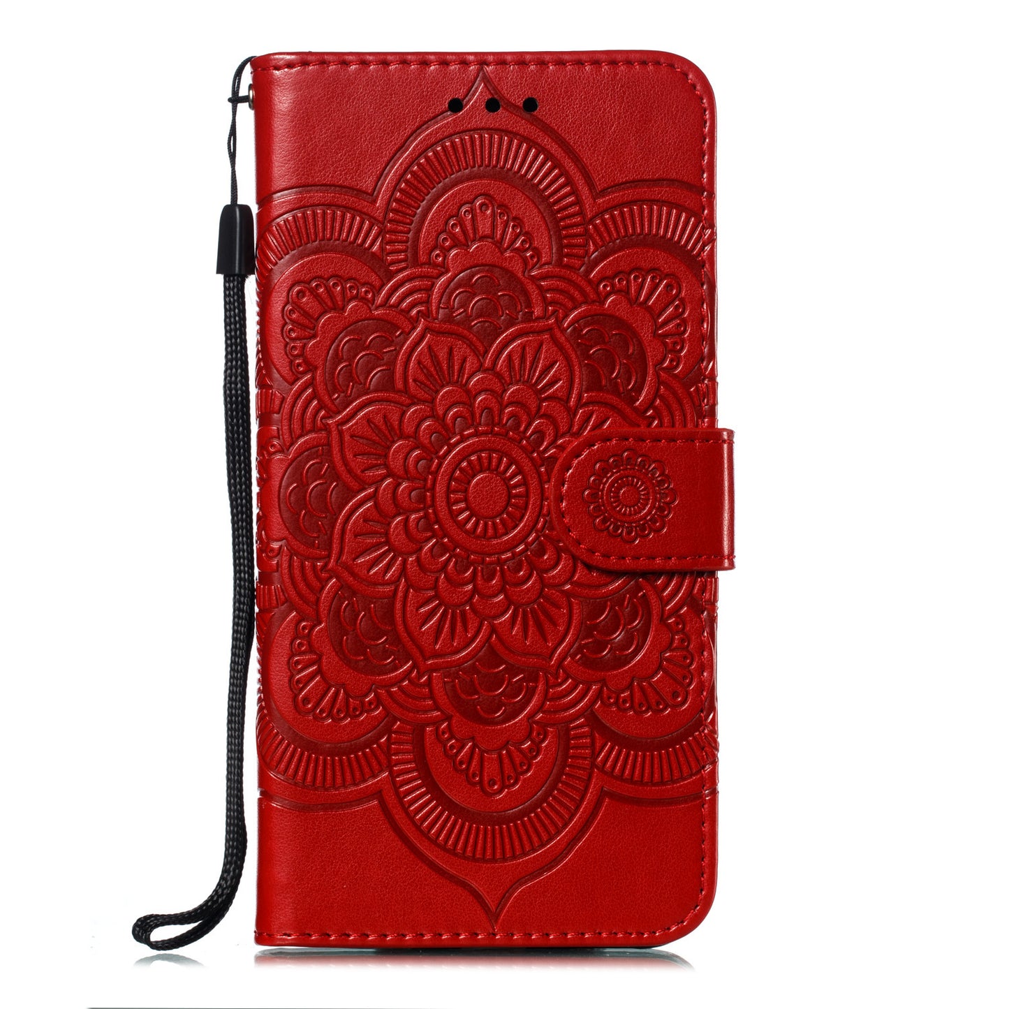 For Samsung Galaxy S10 Plus Imprint Mandala Flower Leather Wallet Case Phone Cover