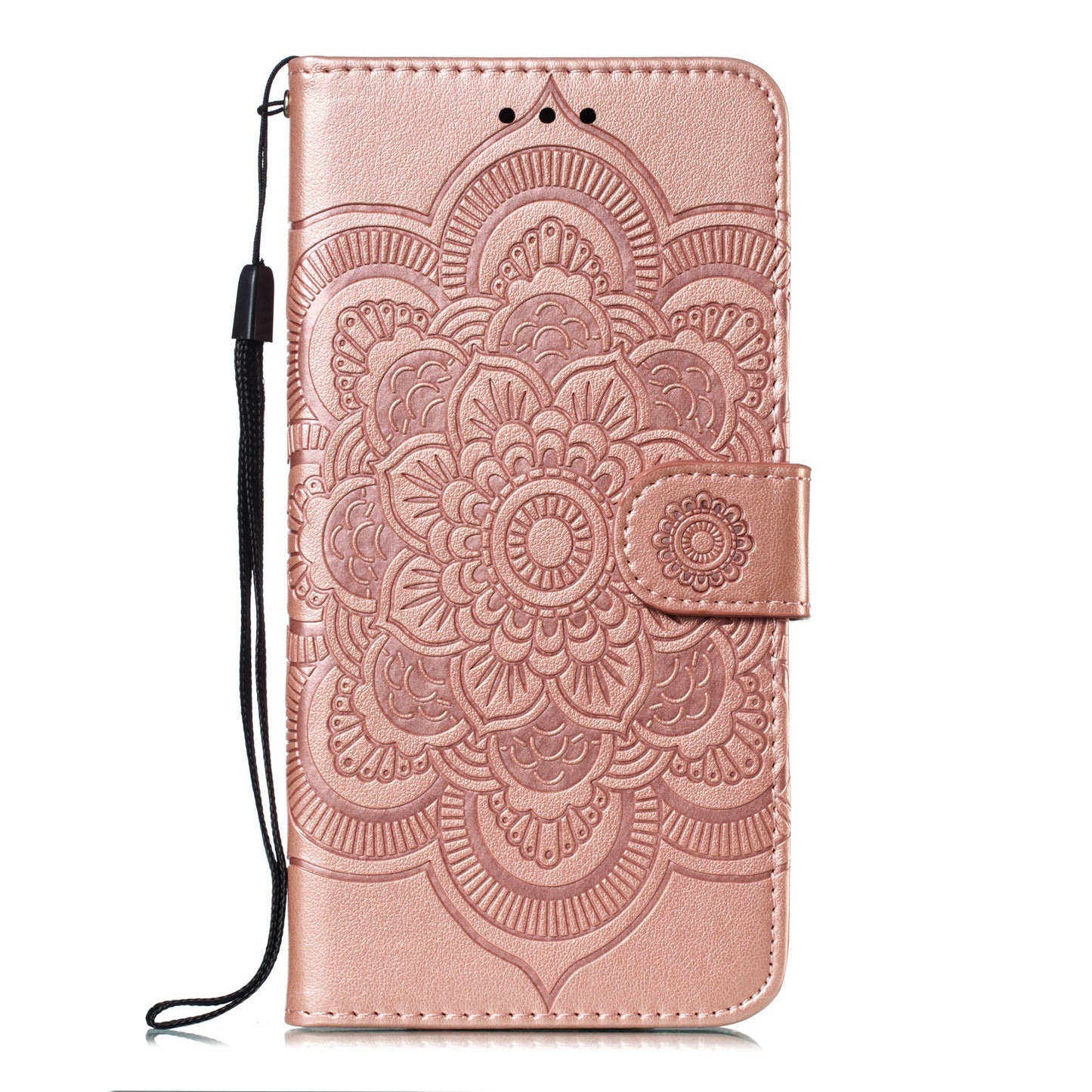 For Samsung Galaxy S10 Plus Imprint Mandala Flower Leather Wallet Case Phone Cover