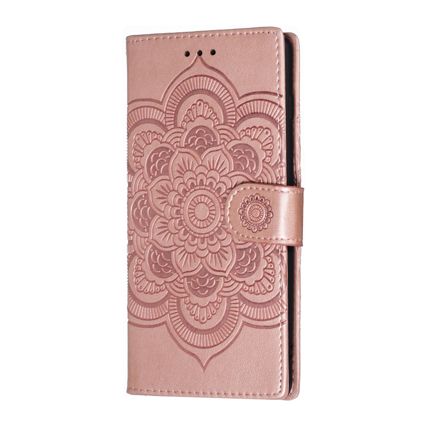 For Samsung Galaxy S10 Plus Imprint Mandala Flower Leather Wallet Case Phone Cover