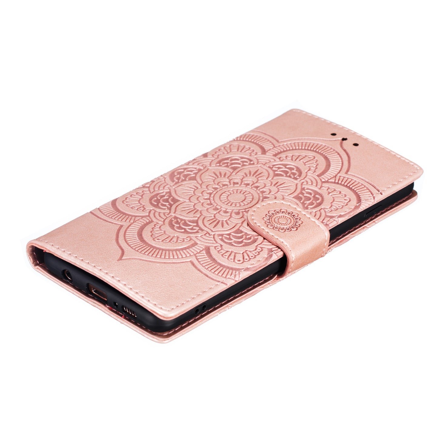 For Samsung Galaxy S10 Plus Imprint Mandala Flower Leather Wallet Case Phone Cover
