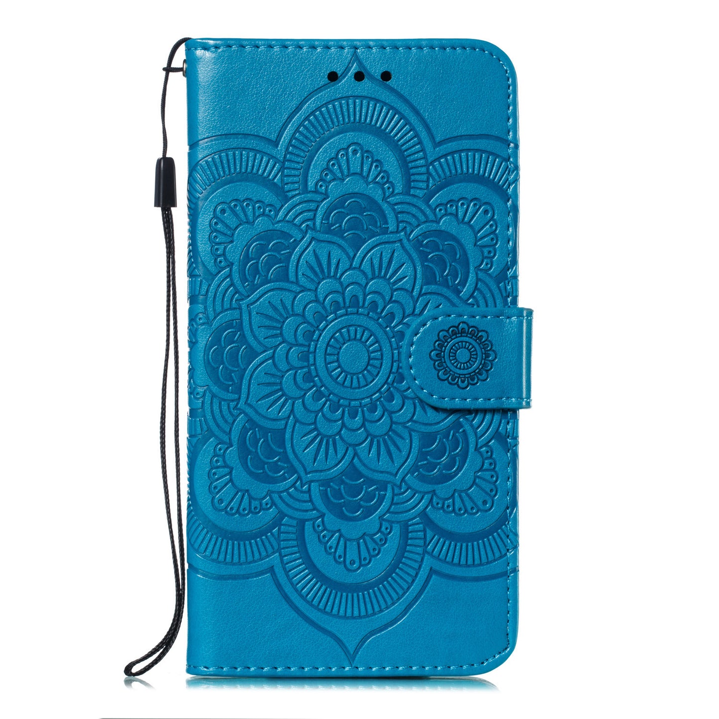 For Samsung Galaxy S10 Plus Imprint Mandala Flower Leather Wallet Case Phone Cover