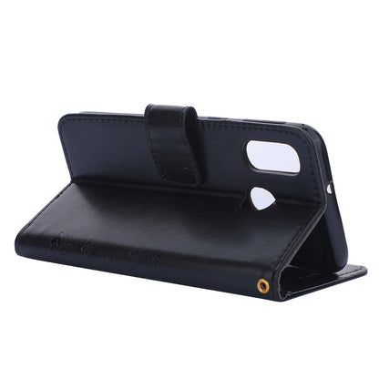 For Samsung Galaxy A40 Imprint Butterfly Flower Leather Wallet Case Cover Phone