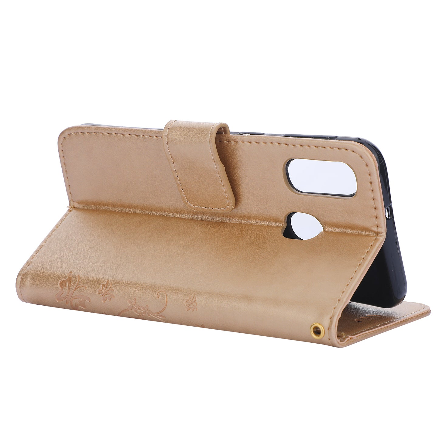 For Samsung Galaxy A40 Imprint Butterfly Flower Leather Wallet Case Cover Phone