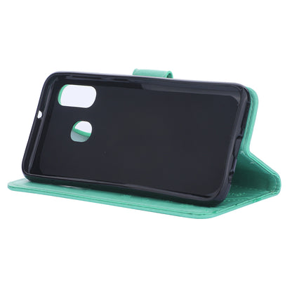 For Samsung Galaxy A40 Imprint Butterfly Flower Leather Wallet Case Cover Phone