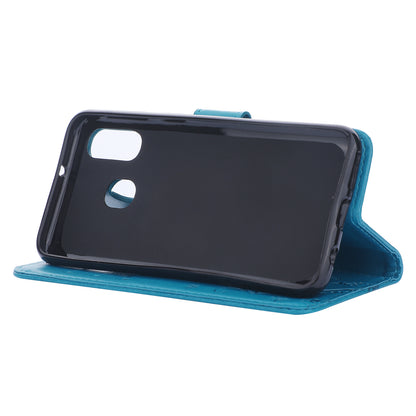 For Samsung Galaxy A40 Imprint Butterfly Flower Leather Wallet Case Cover Phone