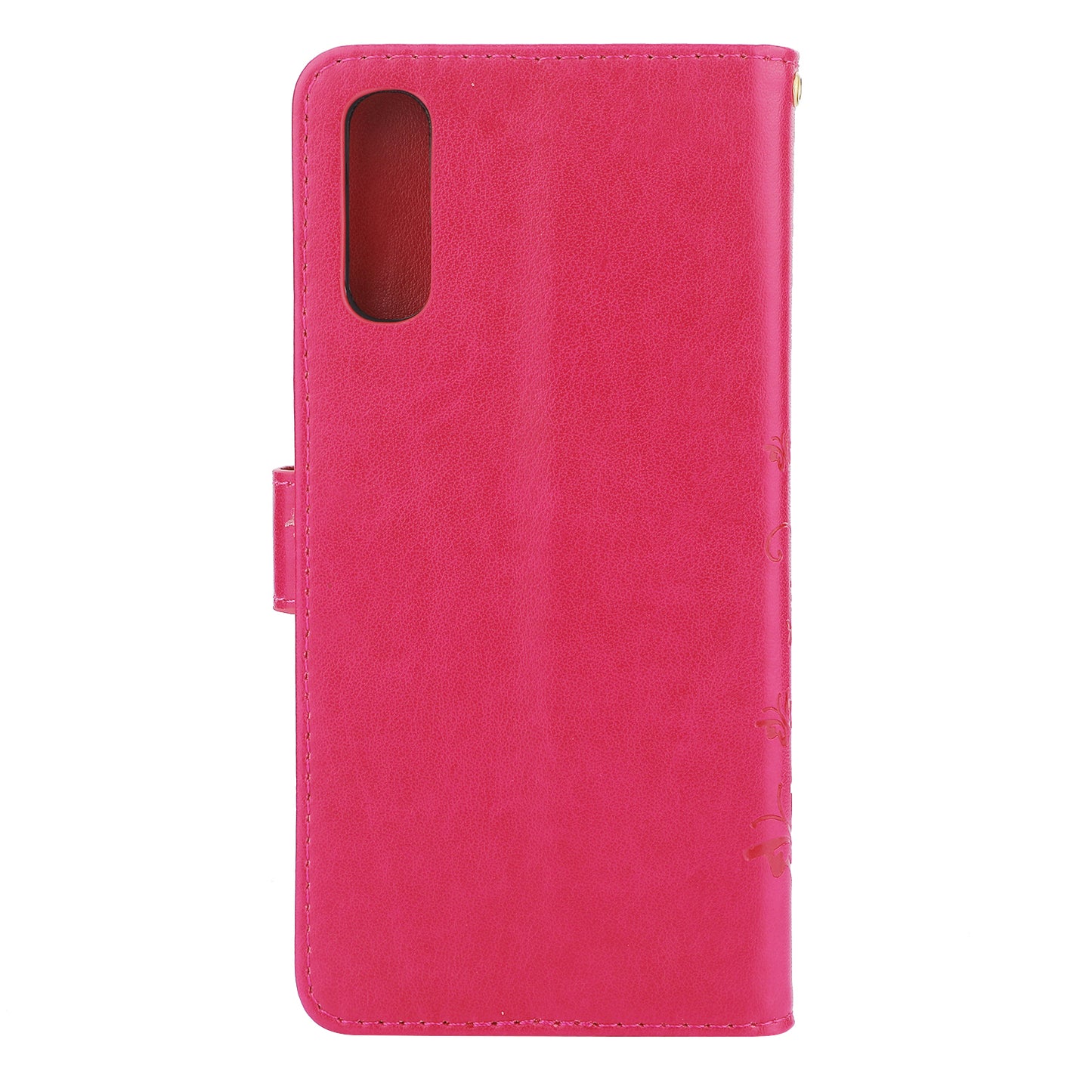 For Samsung Galaxy A70 Imprint Butterfly Flower Leather Wallet Case Cover Phone