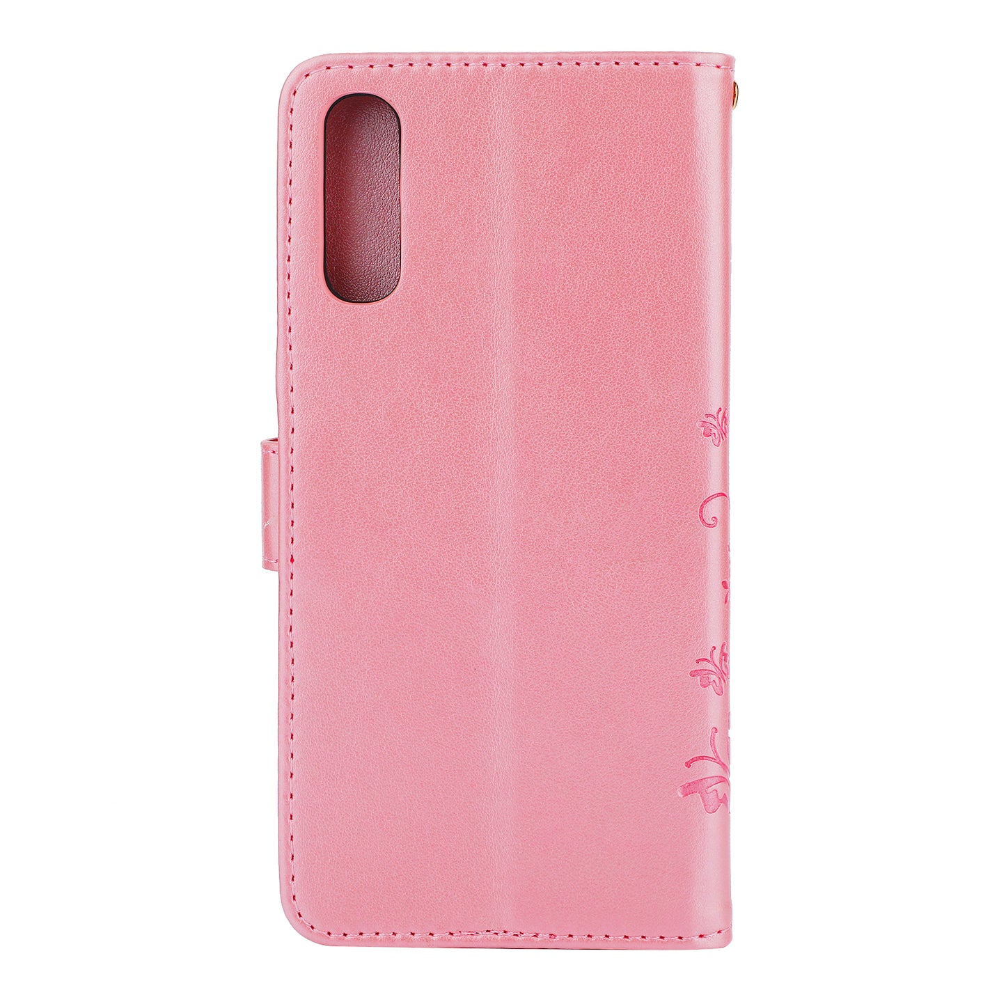 For Samsung Galaxy A70 Imprint Butterfly Flower Leather Wallet Case Cover Phone