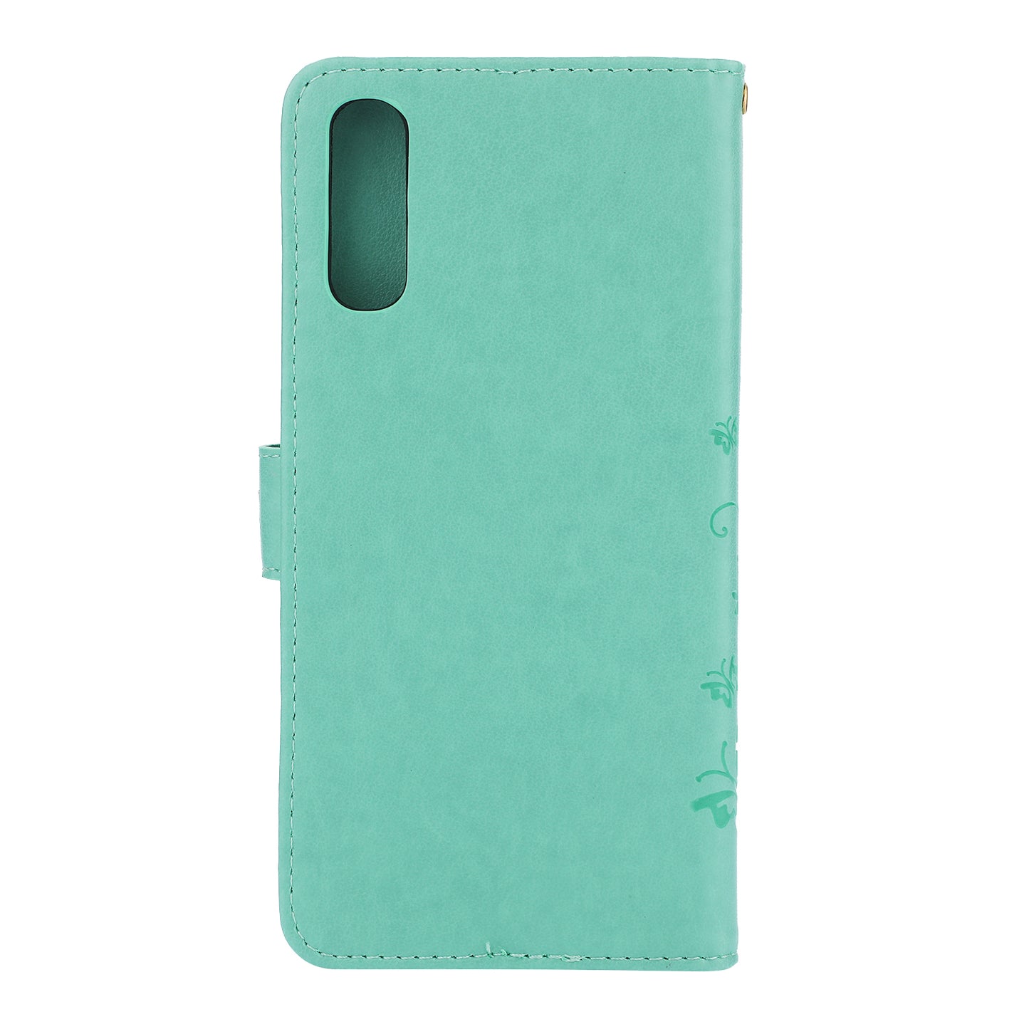 For Samsung Galaxy A70 Imprint Butterfly Flower Leather Wallet Case Cover Phone