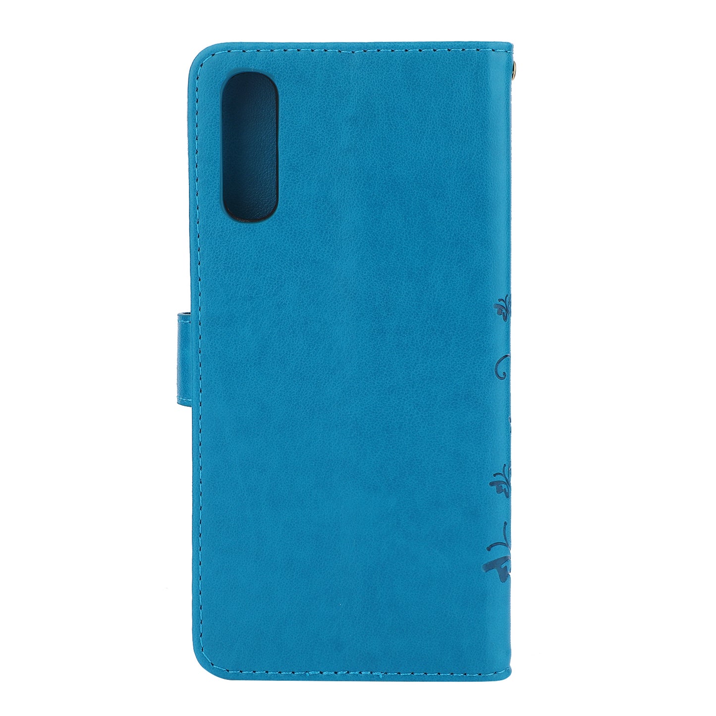 For Samsung Galaxy A70 Imprint Butterfly Flower Leather Wallet Case Cover Phone