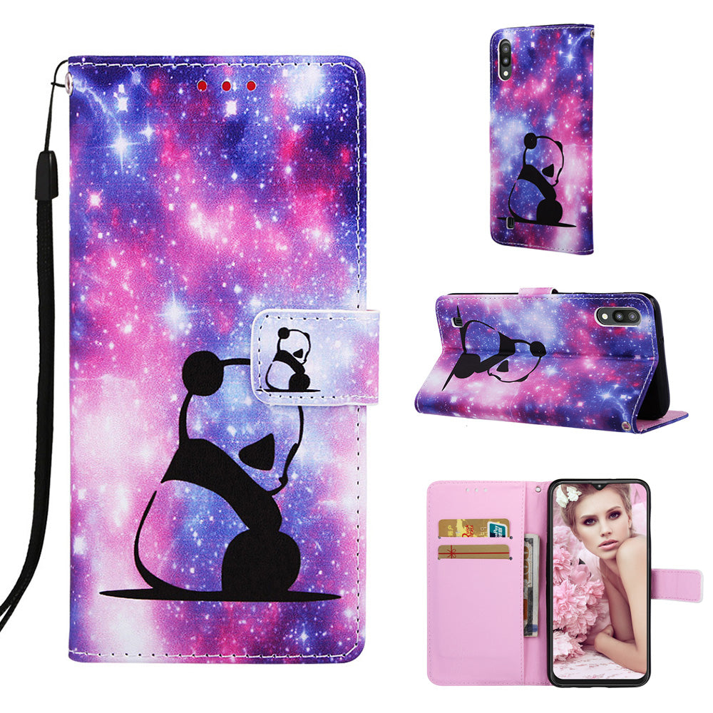 Pattern Printing Leather Wallet Case for Samsung Galaxy A10/M10